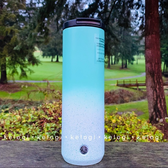 ✨LAST ONE✨Ombre Baby Blue Speckle Insulated Cup - Picture 8 of 9
